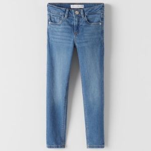 NWT Zara 9Y blue medium wash skinny jeans